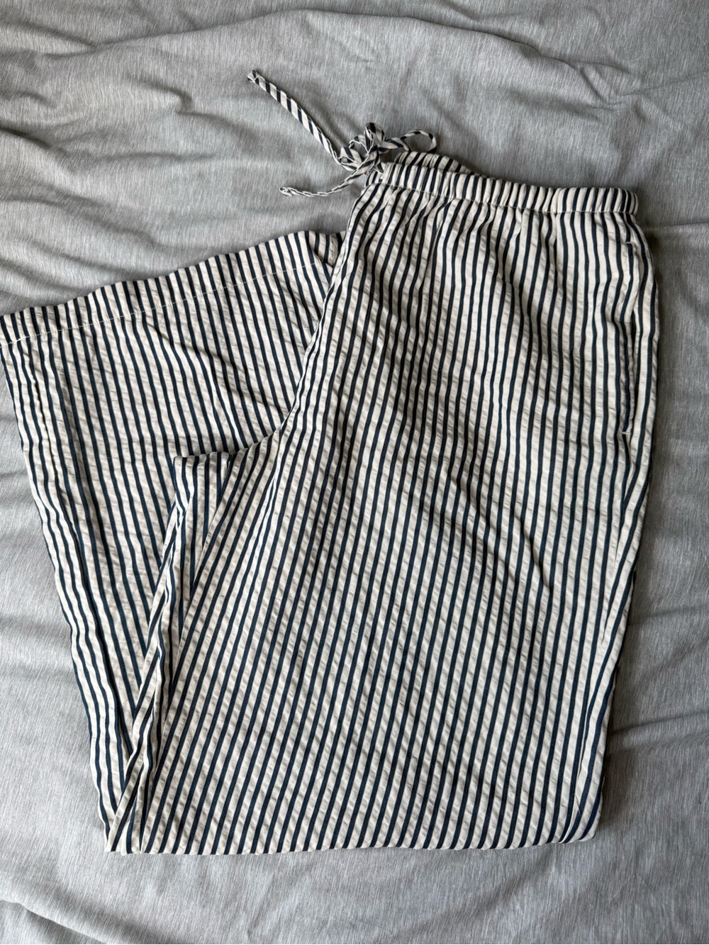 Womens black Stripe Drawstring Pants